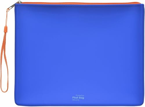 Silikon-Reißverschluss-Beutel Phat-Bag, A5, blau opak