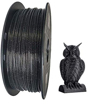 Marmor Schwarz PLA Filament 1,75mm 3D Drucker Filament 1KG Glitzernd Glänzend PLA Material Glitzer Schwarzer Himmel Gesprenkelt Glitzernd Galaxie CC3D