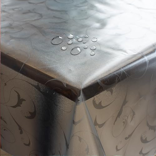 d-c-fix Transparente Folie 0,2mm Barock Paradiso Breite & Länge wählbar abwaschbare Tischdecke Eckig 80 x 120 cm