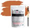 HQC Paint Wall and Ceilings Matt | Sample Colour Tester Pot with Brush | Quick Drying Quality Interior Paint | Contemporary Finish | Terracotta Colour 25ml