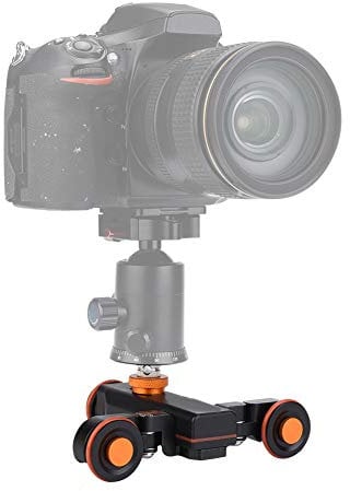 Motorized Camera Video Dolly,Camera Motor Dolly Mini Motorized Electric Track Slider Motor Dolly Truck Car Replacement for Camera Camcorder DV, Load Capacity 3kg