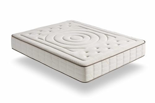 Moonia | Cashmere Premier Matratze| Natürliche Kaschmirfaser und Supersoft Schaum | 9 Ruhezonen Pression Care System | Ergonomisches Design mit hypoallergenen ökologischen Fasern | 160X200