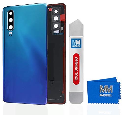 MMOBIEL Backcover Akkudeckel Rückseite Rück Klappe kompatibel mit Huawei P30 2019 6.1 inch (Aurora/Blau)