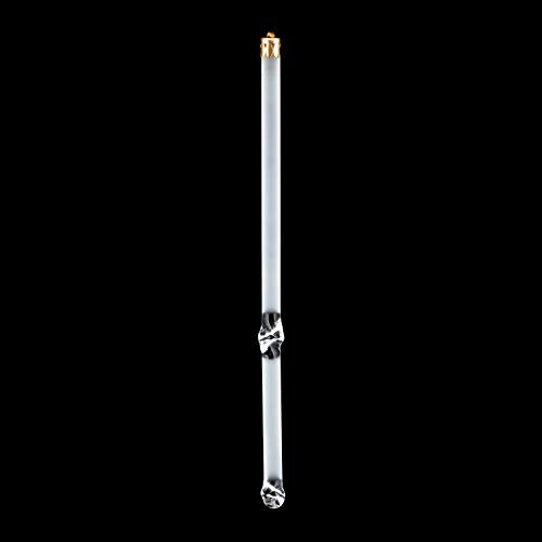 10x Glasstab für Luster Lüster Kronleuchter Ersatzteil Glas matt mattiert Kirstallstab Glas 10 Stück Leuchten Lampen (150mm)