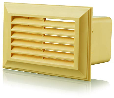 Blauberg UK Decor 81X136 Cotswold Stone 86X230 Flat Plastic Duct Air Brick Wall Grille-204X60mm-Cotswold