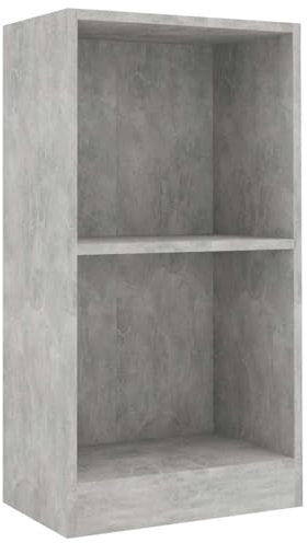 vidaXL Bücherregal Betongrau 40x24x75 cm Holzwerkstoff, Bücherregal, Bücherregal, Lagerregal, Aufbewahrungsschrank, Bücherregal, Lagerregal