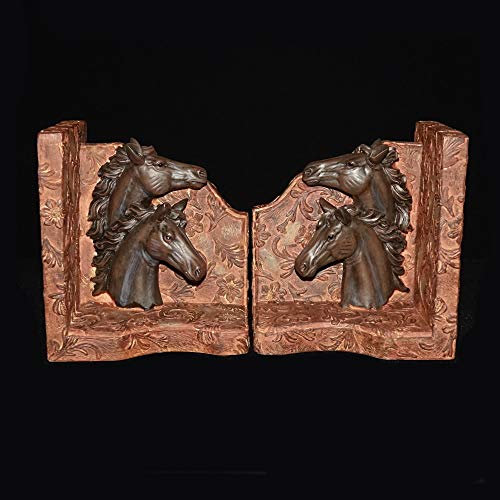 IM Pferde Buchstützen Figur Dekoration Deko Horses Western Indianer Deko Pferdefigur Reiten