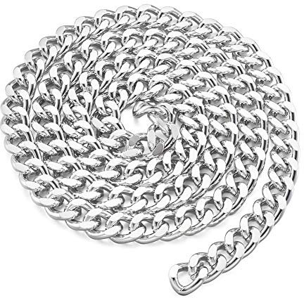 Cadenas trenzadas de aluminio de 2 hebras, sin soldar, 16,5 x 13 mm, para collares, joyas, accesorios de bricolaje
