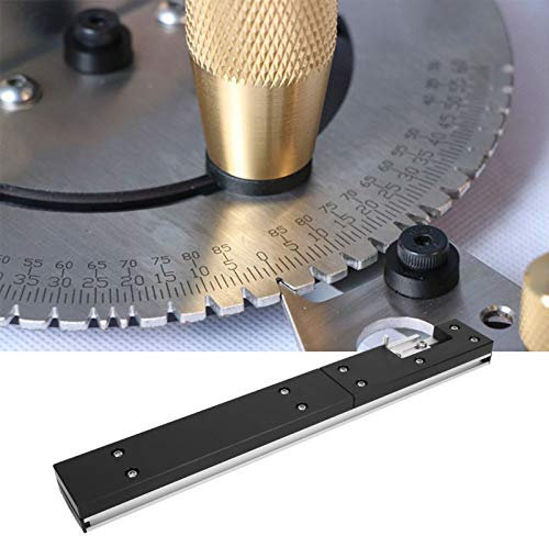 Woodworking Tool, Router Table Tool, Aluminum Box-Joint Jig for Miter Gauge Woodworking Table Saw Tools