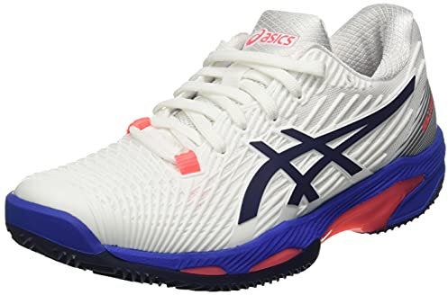 ASICS Damen Solution Speed Ff Clay Tennisschuh, White Peacoat, 44 EU