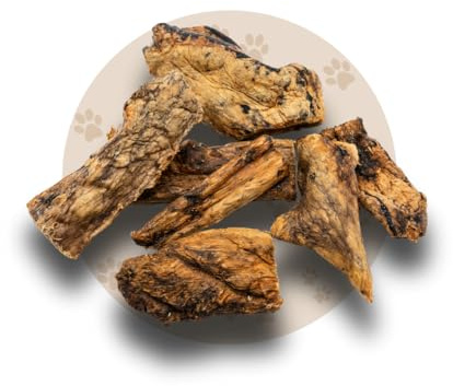 Warnick's Hundesnack Rinderlunge fettarm - 1 kg | Naturkausnack für Hunde aus 100% Rind - Fettarm & kalorienarm - Leicht verdaulich, ideal bei Diät - Ohne Zusätze