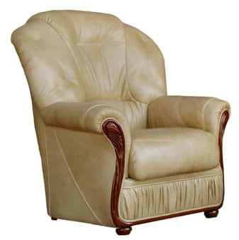 Vente-unique Daphne Sessel, 100% BÅffelleder, Beige