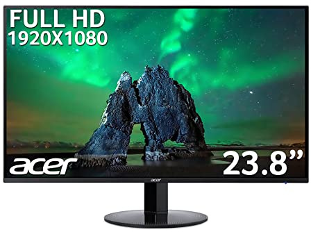 Acer SB241Ybi 24 inch Full HD Monitor (IPS Panel, FreeSync, 75Hz, 1ms, HDMI, VGA, Black)