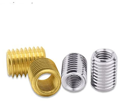 ZZZYW 10pcs M4-M14 Threaded Hollow Tube Adapter Copper Bar Male And Female Thread Fitting Adapter (Length : Z, Specification : Outer M10-Inner M6)