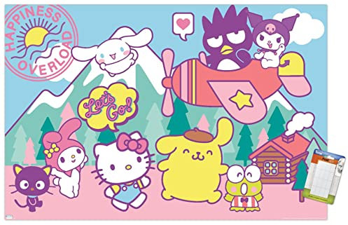 Trends International Hello Kitty and Friends - Happiness Overload Wandposter