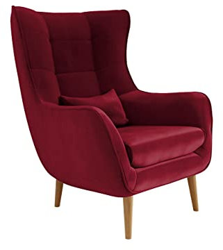 Mirjan24 Sessel Lucio, Polstersessel, Armsessel, Armchair, Relaxsessel, Fernsehsessel, Loungesessel, Top-Qualität Sitzmöbel, Ohrensessel (Kronos 02, ohne Hocker)