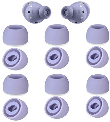 12 Stück Ersatz-Ohrstöpsel für Galaxy Buds Pro, 3 Größen S/M/L Silikon-Ohrhörerabdeckungen, passend für Samsung Galaxy Buds Pro Teemade Flexible Earbuds Wing Silikon Gummi (Phantom Black)
