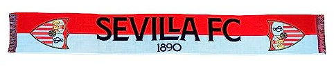 Sevilla FC Unisex schal, Rot/Weiß, Estandar