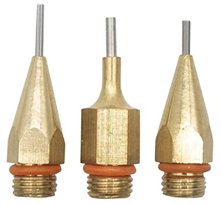 Dickly 3 Stück Heißklebepistole Düsen Professionelle austauschbare Düsensortiment mit kleinem Durchmesser Anti-Leck-Düse für Fenster Haushalt Küche