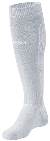 STARK SOUL Fussballstutzen mit gepolsterter Sohle, Sportsocken, Fussballsocken, für Herren & Damen | Grau | Größe: 35-38