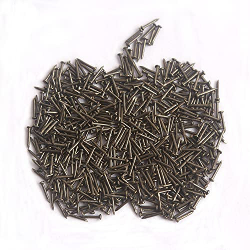 huruirui 1 * 10mm Piccoli Chiodi Chiodo di Ferro per Foto Chiodi per Foto Appese Lavorazione Del Legno Mobili Fai Da Te Chiodi Decorativi Piccolo Bronzo 500 pz