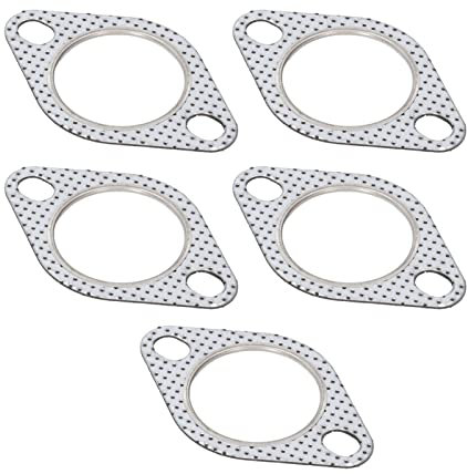Junta de Brida de Escape Junta de Junta de Escape 5 uds. Junta de Brida de Tubo de Escape de 2 Pulgadas Resistencia a Altas Temperaturas para Cabezal de Colector Turbo Tubos de