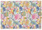 GIRAFFENLAND Bio-Bio Körnerkissen 30 x 20 cm, Bio Füllung & Bio Stoff Flower-Power - Körner Wärmekissen für Mikrowelle und Backofen - 30x20cm, Bio-Weizen-Roggen 800g