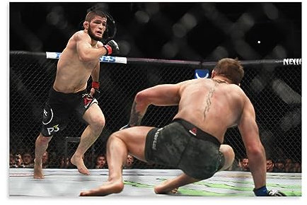 NgAnoh Khabib Nurmagomedov Schlacht Poster Bild Druck Leinwand Wandfarbe Kunst Dekor Moderne Heimkunstwerke Geschenkidee 50 x 75 cm