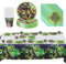 Kit de Fête 61 Pièces, Vaisselle Anniversaire, Vaisselle de Fête à Thème, Nappe, Assiette, Tasse, Serviette Papier, Fournitures de Fête d'anniversaire pour Enfants