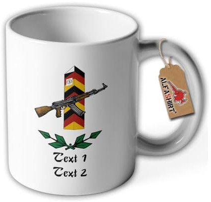 Tasse personalisiert Grenzregiment 1 NVA Grenzstein Becher Wunschtext #42278
