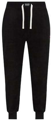 Ralph Lauren Pantalone Tuta Felpato in Pile (XL, Nero)
