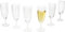 MamboCat Royal Lot de 6 flûtes à champagne - 140 ml - Hauteur 16 cm - Flûte à champagne moderne et transparente avec pied - Flûte à champagne pour prosecco, champagne, etc. - Verres transparents pour