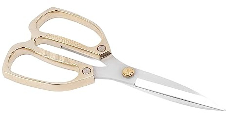 aqxreight Küchenschere, Edelstahl-Lebensmittelkochschere, Allzweck-Grillschere (Golden)