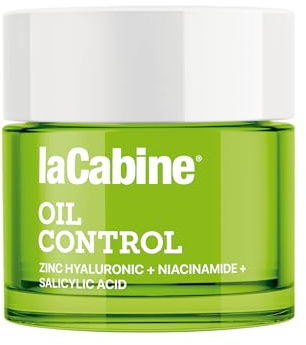 laCabine Oil Control Gesichtscreme 50ml – Gesichtspflege für Fettige Haut mit Zink, Niacinamid & Salicylsäure | Mattierend, Porenverfeinernd & Anti-Unreinheiten