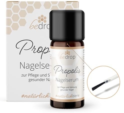 bedrop Propolis Nagelserum 10ml Nagelöl zur Nagelpflege & Stärkung natürlicher Nägel mit Propolis Teebaumöl Lavendelöl & weiteren Ölen 10ml
