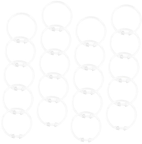 Anneome 20pezzi Ganci Circolari per Tende Trasparenti per Tende da Doccia e Finestre Resistente e Facile da Installare per Plissettate e Finestrine