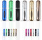 YUME 6 piezas de 5ml Atomizador Perfume Recargable, Mini botella rociadora portátil, Pulverizador colonia recargable, perfume miniatura sin fugas. Ideal para viajar. (AZUL)