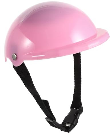 HEMOTON Zubehör Für Puppenhelme Puppe Verkleidet Helm Puppengroßer Helm Fahrradhelm Für 18 Puppen Ankleidezubehör Für 18-Zoll-Puppen Puppenfahrradhelm Zum Austauschen Plastik Rosa