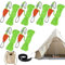 Tendeur à cliquet pour corde de tente, corde de camping avec poulie à cliquet | Cordon de tente à cliquet de camping réfléchissant | Sangles à cliquet d'arrimage réglables pour auvents de camping-car,