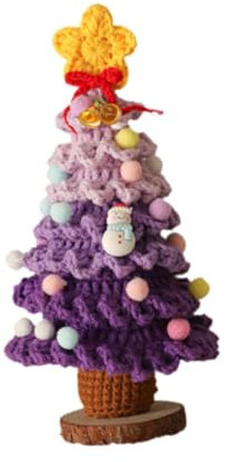 Künstlicher Weihnachtsbaum, Lila, Geschenk, Stricken, für Wohnzimmer, Winter, Büro