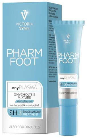 Victoria Vynn Pharm Foot ONLY PLASMA | Vorbereitung zur Onycholyse mit Kolostrum | Salon- und Hausbehandlung | für Diabetiker geeignet | Fußcreme | 15ml