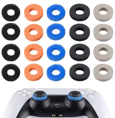 20Pcs Precision Rings Aim Assist Rings Motion Control Ps 5/Ps 4 Controller Accessories for ROG Ally,Legion Go,Xbox Series X/S,Xbox One,Switch,Improve Game Accuracy Sensitivity (Multi)