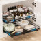 2 Piezas Cajón Telescópico Cajones Extraibles Armario Cocina Cajón Deslizante Para Alacena Cajón de Cocina Extensible Organizador de Cajones Ancho Ajustable 31-50cm/32-52cm, Sin Taladrar