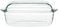 Gerlach 1760 Fuente para horno de 4,5 l de vidrio de borosilicato resistente al calor con tapa rectangular 27 x 18 cm para horno congelador flujo