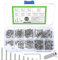 630 Stk M2 Schrauben Set, Senkkopfschrauben Muttern Set, Edelstahl Innensechskant Schrauben mit Muttern Sets, Flachkopf Innensechskantschrauben und Unterlegscheiben Kit (silbrig)