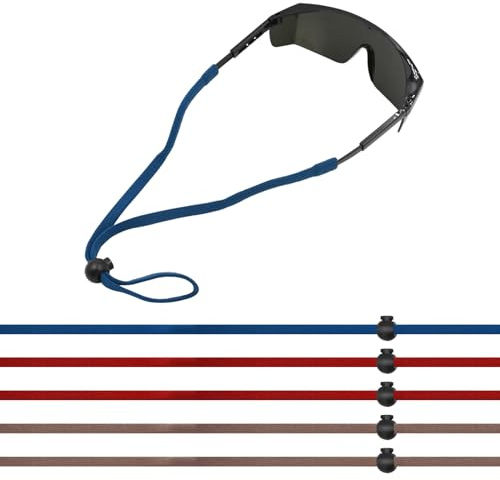 Surplex 6 Stück Sportbrillenband, Verstellbare Brillenkette, Brillenkette, Rutschfest Brillenschnur, Sportbrillenband mit guter Schweißabsorption für Männer und Frauen Sport