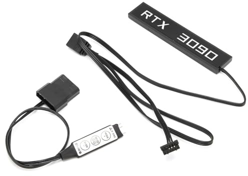 Denash Motherboard Synchronisierte Grafikkarte RGB -Licht, Symphonie -Beleuchtungseffekt, Computerzubehör für Angepasstes Gehäuse 50 Cm