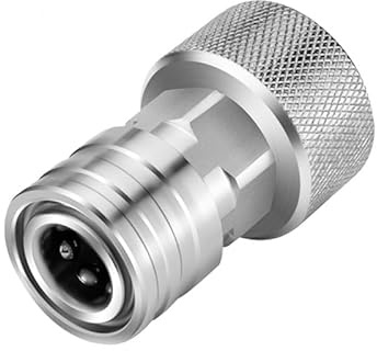 Garden Hose to Mini Power Washer Adapter-3/4 GHT to 1/4,Garden Hose Pressure Washer Attachment, Stainless Steel Quick Connect Fitting, Convert Water Hose to Power Washer Connector (1* adapter)