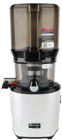 Kuvings Slow Juicer AUTO10S Premium – Spremiagrumi frutta e verdura Vincitore del test 3 l, facile da pulire, senza BPA, extra silenzioso, 200 W, L 15 anni di garanzia (bianco opaco)