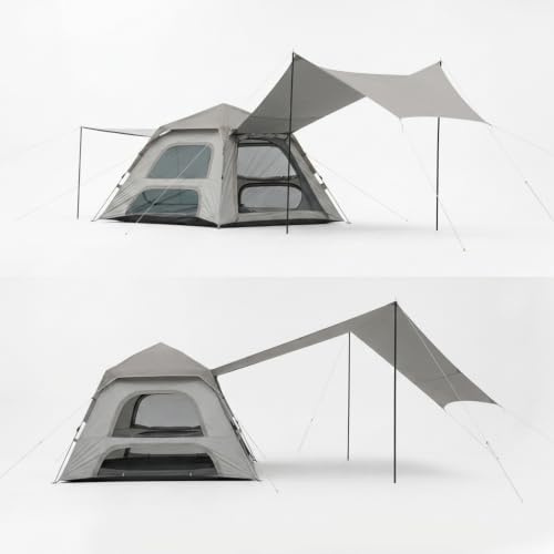JWQFBC Tienda Campaña Camping, Carpa Cocina Montaje Rápido, Refugio Playa Impermeable, Exrior Plegable